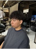 波巻きスパイラルパーマ　波巻きパーマ　海老名パーマ　メンズ