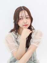 スリール バイ ミリー 江坂(Sourire by milly)&nbsp;【Sourire江坂】シースルーバング×ウェーブロング