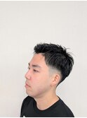 朝が楽スパイキースキンフェードスタイル