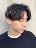 仙台フェザーパーマセンターパートフェザーショート毛流れ30代◯