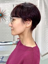 アピィス(APPiiS) 大人刈り上げショート×ピンクカラー【横浜/刈り上げ/ショート】