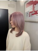 ブリーチハイライト髪質改善ダブルカラーレイヤーカット/新宿