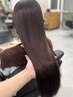 毎月のメンテナンスにおすすめ♪髪質改善ワンカラー+4ステップTr/6900円