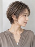 20代30代40代50代ナチュラル大人可愛いレイヤーショートボブ