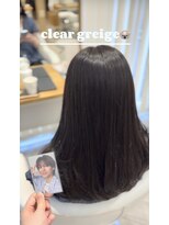 アヴァンス 広島本通店(AVANCE.) 着物ヘア/ダークアッシュ/ミディアムレイヤーカット/広島
