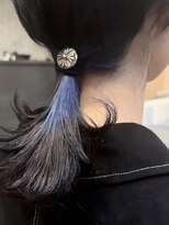 メンズサロン ガウディ 三宮店(men's salon Gaudi)&nbsp;メンズロングボブウルフ×ハーフアップ×ブリーチハイトーン