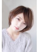 ナチュラル × ショートボブ