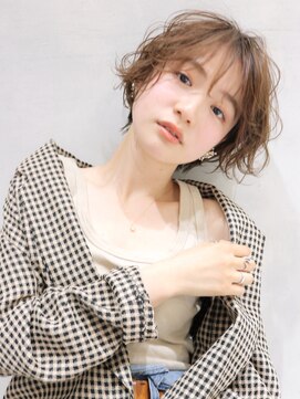 アイティー バイ アルバム 中野店(IT by ALBUM) ニュアンスカールショート_外ハネボブアッシュブラウン_6643