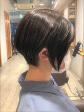 ヘアデザイン アンティエ(Hair Design entier) <髪質改善専門>マロンベージュ/Ａラインボブ/かきあげ[本八幡駅]