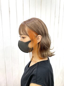 ループ(LOOP) ミルクティー/インナーオレンジ