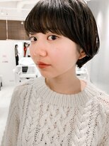 ヘアーエスクールシーユー 枚方T-SITE店(hair S.COEUR×Cu) 絶対かわいい！ワイドバングの丸みショート◎