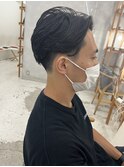 センターパートニュアンスパーマ