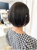 福山美容室caary似合わせカット　耳掛けショートボブ