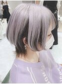 前下がりショートボブ/ハンサムショート/耳掛け/ツートンカラー