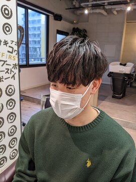 コワファーストナガサキシャンプーボーイ(COIFF1RST NAGASAKI SHAMPOO BOY) ナチュラルマッシュ×ニュアンスパーマ