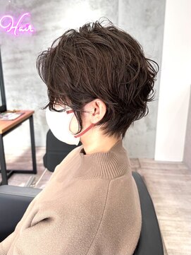 ラッキーヘア 加古川(Lucky Hair) 大人くびれショート×ニュアンスパーマ【カドワキ】