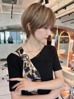 リール 銀座(R'EEL)&nbsp;大人美人ショート×ベージュブラウン