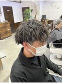 男気あふれる"ハイライトメンズツイストパーマ"【別府】