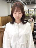 ココアブラウン/くびれヘア