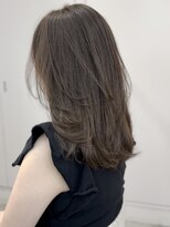 ウェイズトウキョウ 新宿店(Ways TOKYO)&nbsp;レイヤーカット　オリーブグレージュ　ミディアムヘア