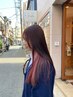 カット×イヤリングカラー￥9900