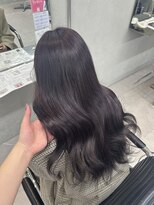 イオ ティラベント 鳳店(io tiravento)&nbsp;ラベンダーカラー　韓国風巻き髪