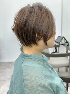 ビューブルー 亀戸錦糸町(VIEW BLUE) 大人ショートボブ丸みショートカットマッシュショート前髪あり