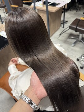 リンクエン(Link enn) 【マロンブラウン】艶カラー/髪質改善/透明感カラー