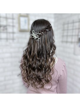 ベルデイズ 横浜西口店(BELDAYS) トップなし 編み込みハーフアップ