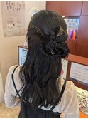 ハーフアップ☆カチモリ