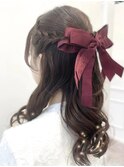 大人っぽ可愛い！編み込みハーフアップ♪_ユウ
