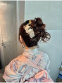 【高めアップ】/結婚式/浴衣/着付け/銀座/ヘアセット/アレンジ