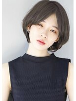 ガリカ 両国(Gallica)&nbsp;『 グレージュ ×  透け感 』ひし形シルエット ショートボブ☆