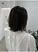 くびれボブ×アッシュカラー