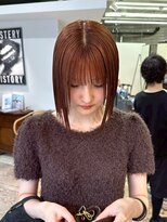 ヲタク(wotaku.)&nbsp;オレンジブラウンオレンジベージュアプリコットオレンジ暖色ヘア