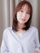 カバーヘア ブリス 戸田公園西口店(COVER HAIR bliss)&nbsp;バタフライカットミディアムレイヤースタイルY戸田公園30代40代