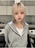ウルフカット/レイヤーカット/ハイレイヤー/顔周り/ハイトーン