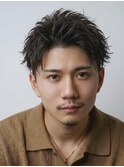 °MEN’S HAIR/サーフカール/刈り上げセンターパート/南森町