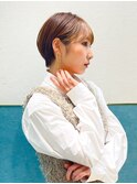 ハンサムショート/丸みショートボブ/20代30代40代50代/顔周り