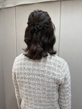 エレノア つくば(Eleanor) 【ヘアセット】ボブでも可愛いハーフアップ