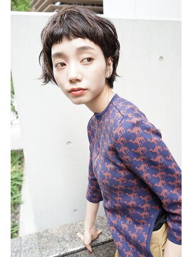 ナヌーク シブヤ(nanuk shibuya) 【nanuk】ショートバングのクセ感ニュアンスパーマ