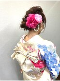 訪問着+ヘアーセット
