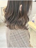 【ダークグレージュ】波巻きでゆるっとなＡラインミディアム