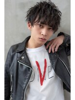 オースティン 門前仲町(AUSTIN)&nbsp;ツイストパーマ七三オールバックマッシュウルフスリークショート