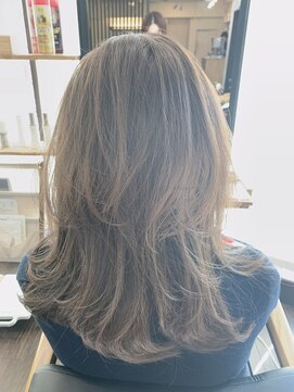 ポー 三軒茶屋(poh) テラコッタ/ミニウルフ/デジタルパーマ/くすみブルー*三軒茶屋駅