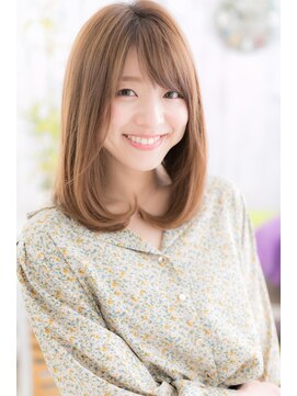 ミック ヘアアンドメイク アップ 駒込店(miq Hair&Make up) ナチュラルモードが大人かわいい♪暖色系カラーロングウルフc1