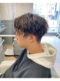ツイストスパイラルパーマ×無造作マッシュパーマ×ツーブロック