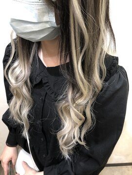 ヘアーグランデシーク(Hair Grande Seeek) シールエクステバレイヤージュ風