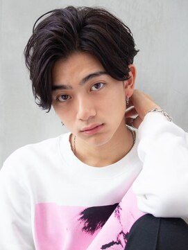 イルハバナ 渋谷(ill HAVANA) センターパート/ニュアンスパーマ/アップバング