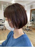 イメチェン チェリーブラウン フェミニン ダークアッシュ